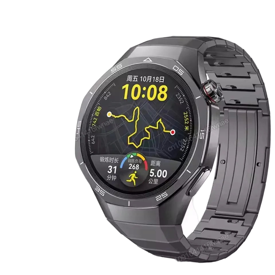 Smart Watch 5 Pro Men HD AMOLED Screen GPS Heart rate Bluetooth Call IP68 Waterproof Man Smartwatch Holiday Gifts
