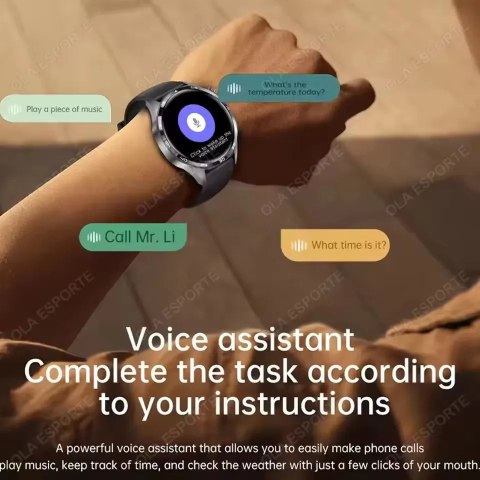 Smart Watch 5 Pro Men HD AMOLED Screen GPS Heart rate Bluetooth Call IP68 Waterproof Man Smartwatch Holiday Gifts