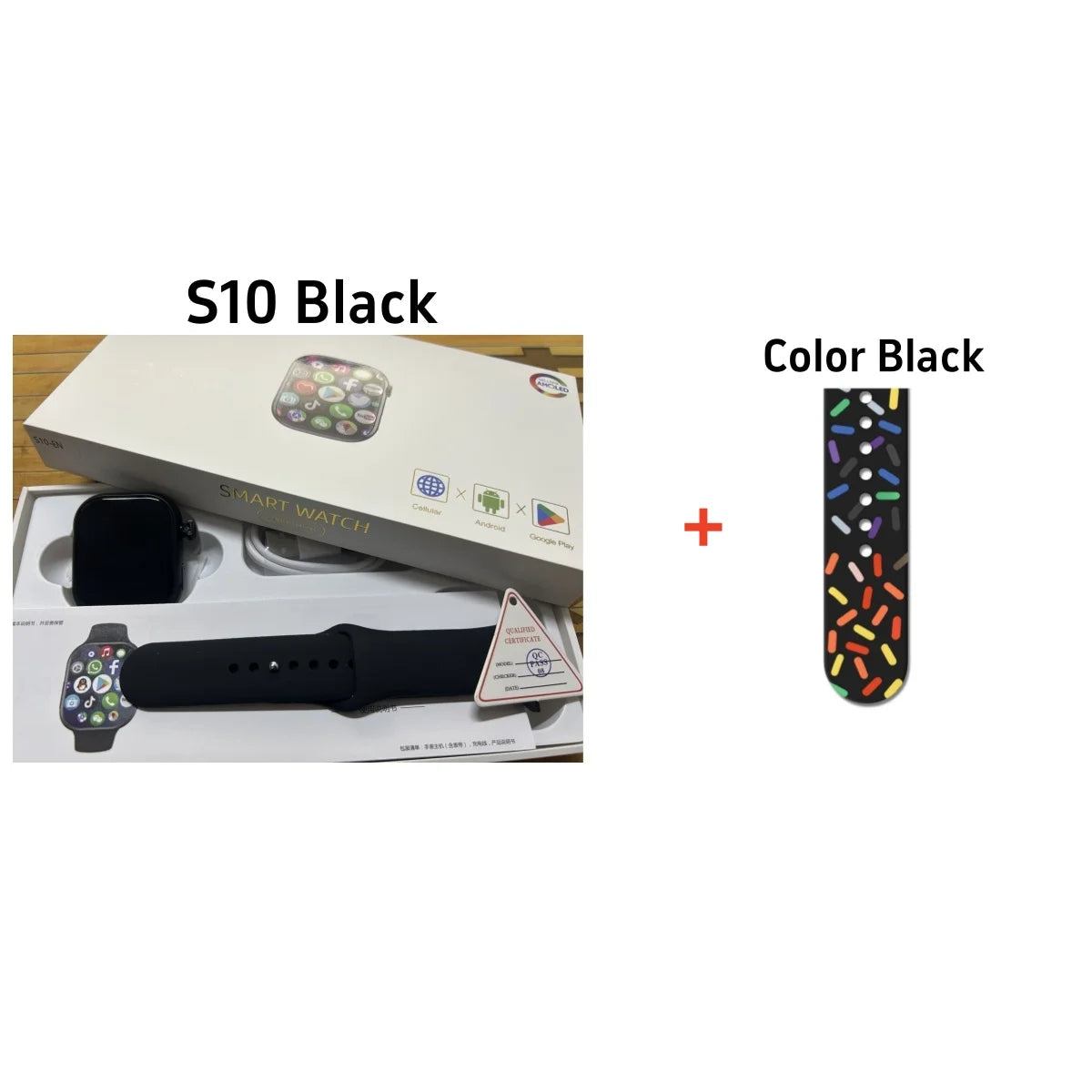 5G Smart Watch S10 Series Android 800W Camera 4G/5G LTE Sim Card GPS WIFI 2.26 inch 490*580 Amoled 128GB Storage Game