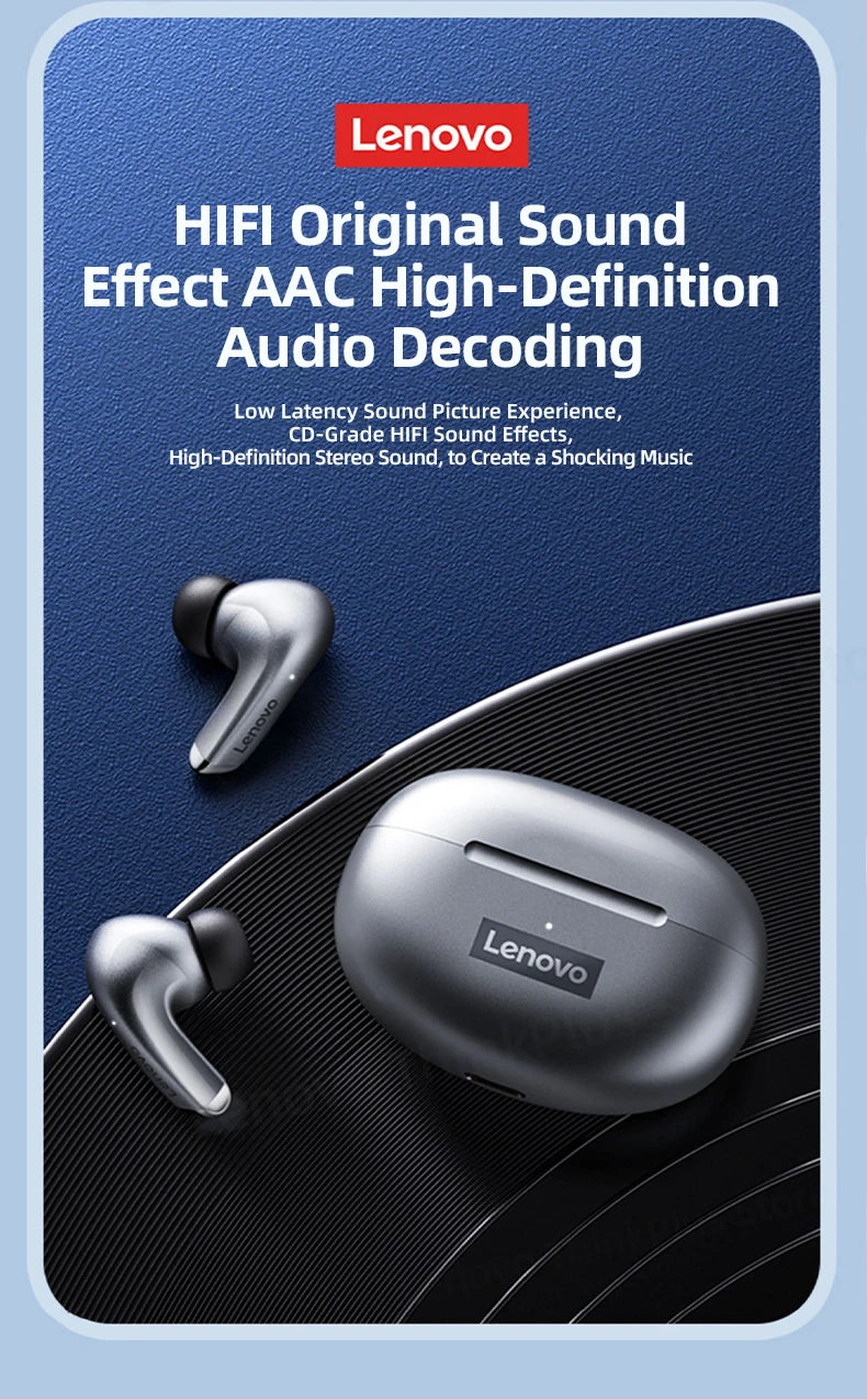 Lenovo LP5 Earbuds – Clear Sound & Deep Bass
