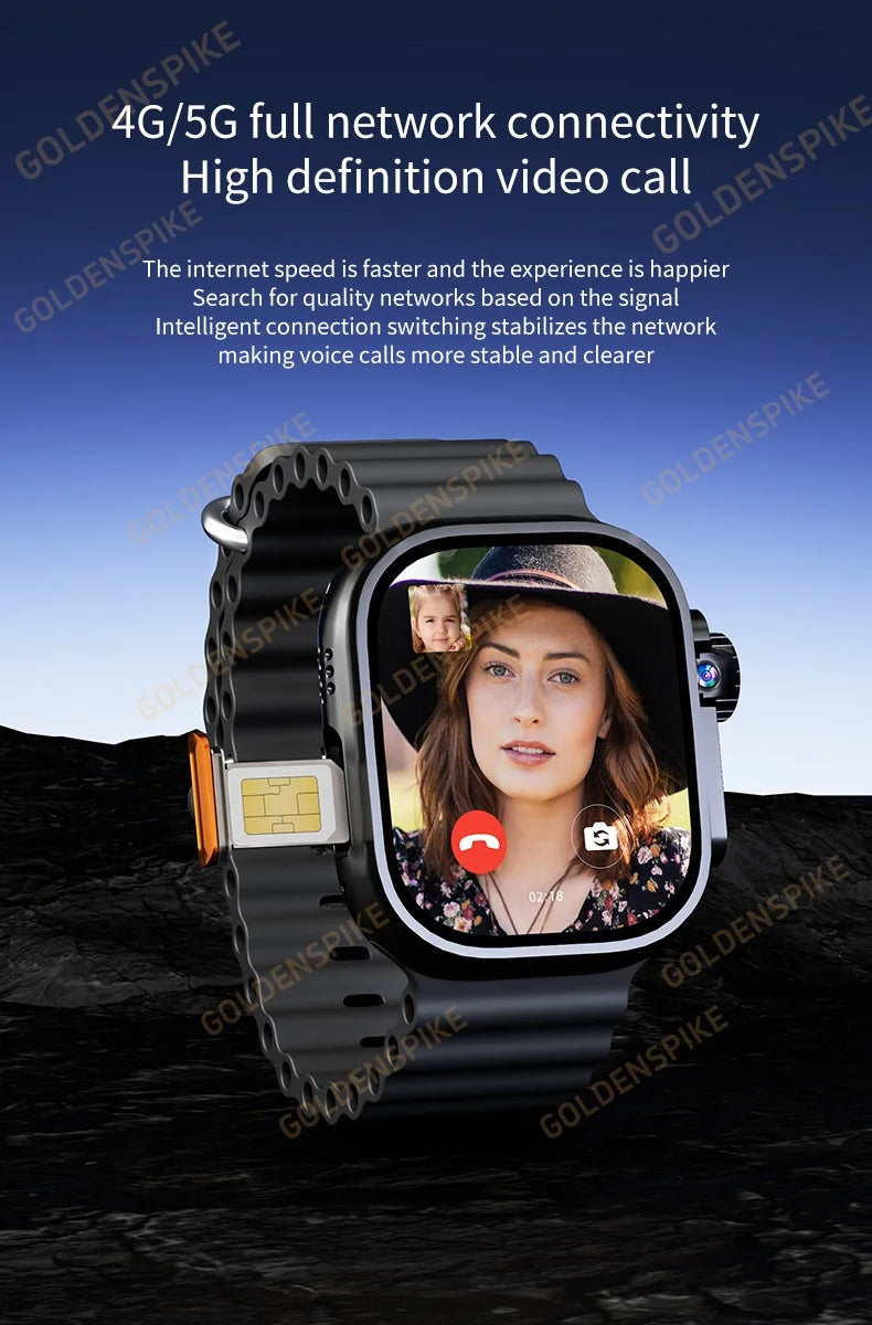 Smartwatch 2.29inch S10 Ultra  With Rotary Camera GPS WIFI  Touch ID 256GB Storage