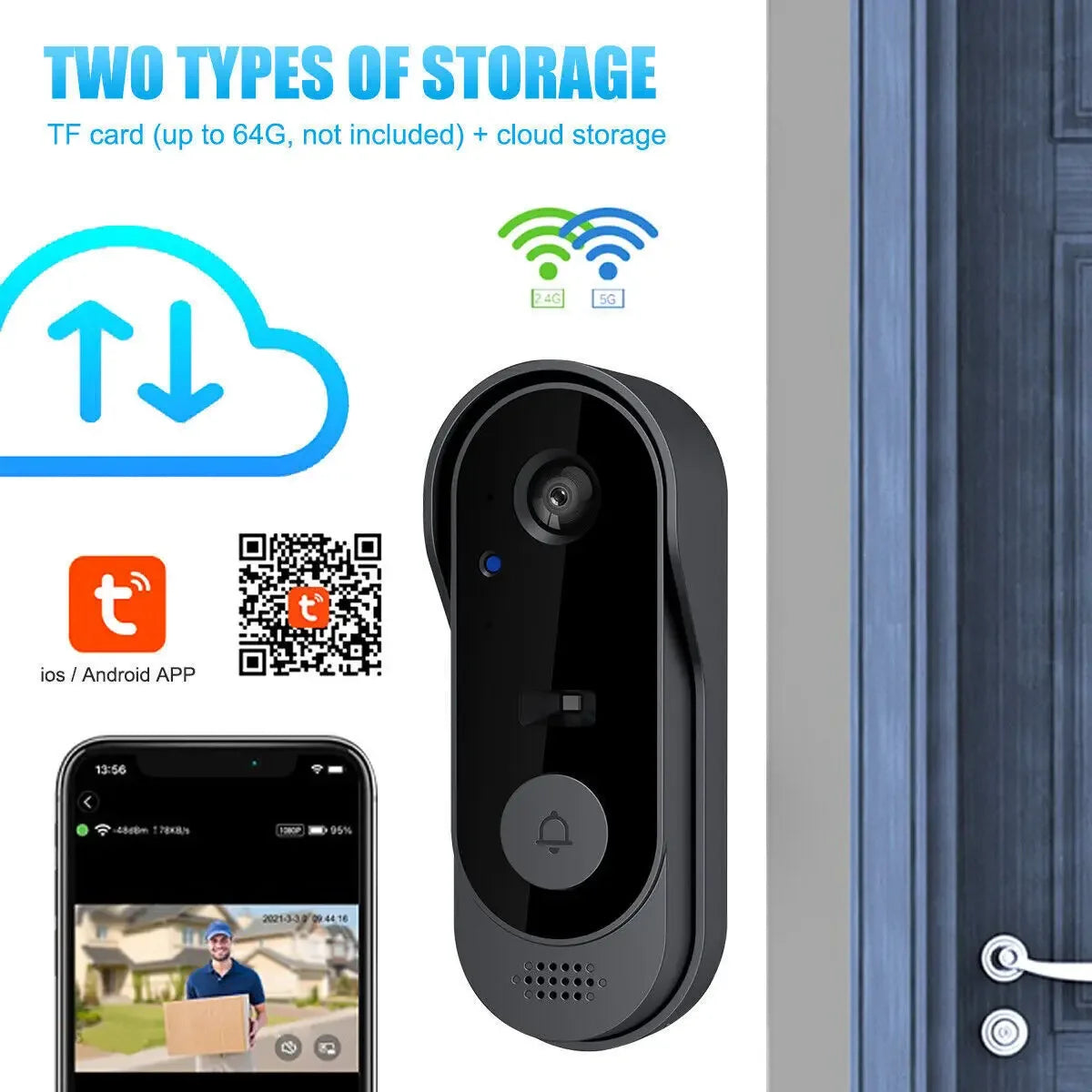 Tuya Smart Video Doorbell Camera – WiFi HD Security