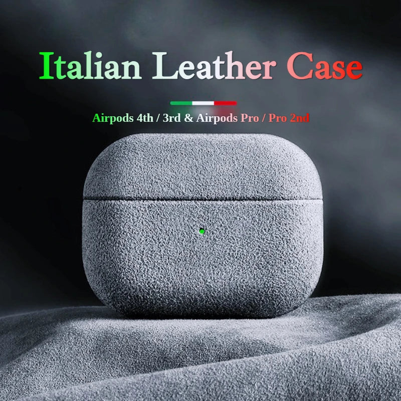 Luxury Suede AirPods Case – Elegant & Protective Design