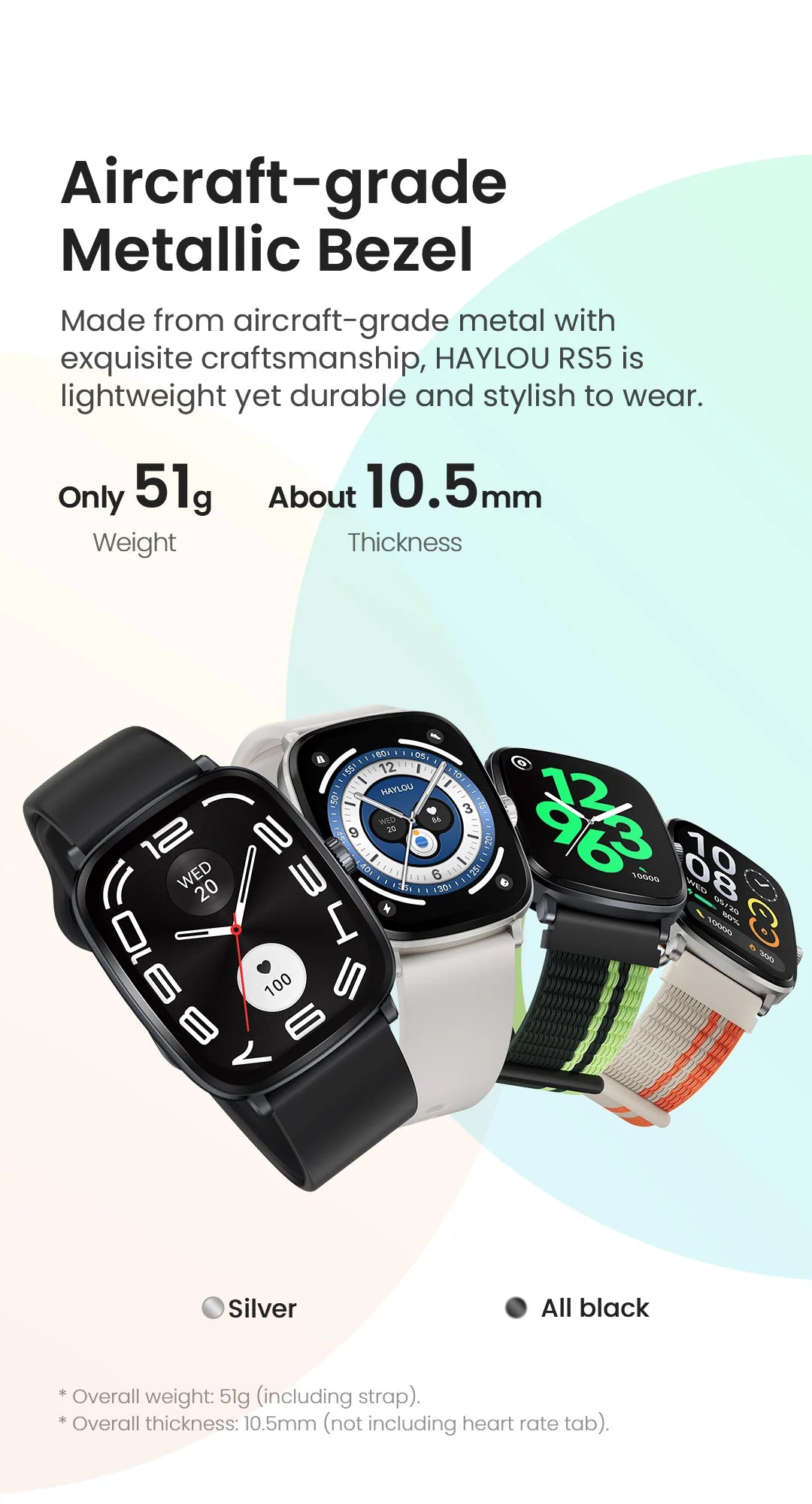 HAYLOU Watch RS5 Smart Watch 2.01'' AMOLED Display Bluetooth Call Voice Assistant Waterproof Sport Activity Fitness Smartwatchs