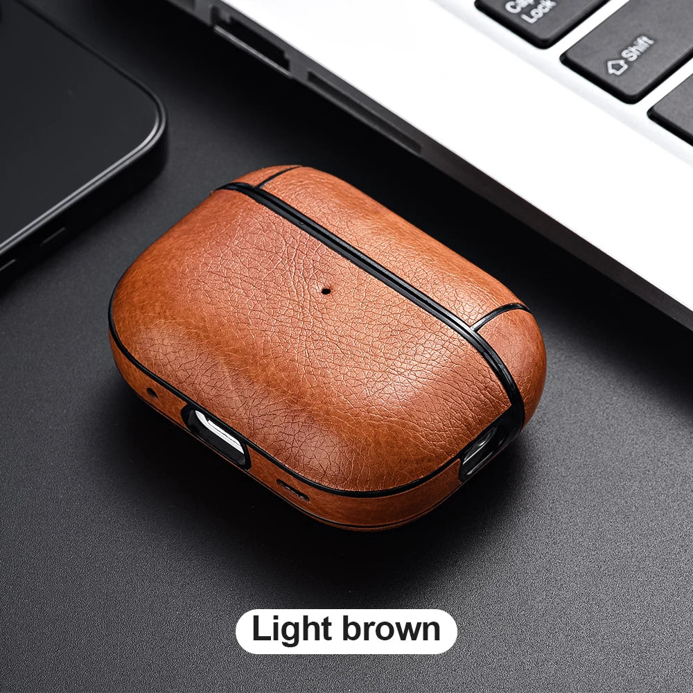 Luxury Leather AirPods Case – Elegant Everyday Protection