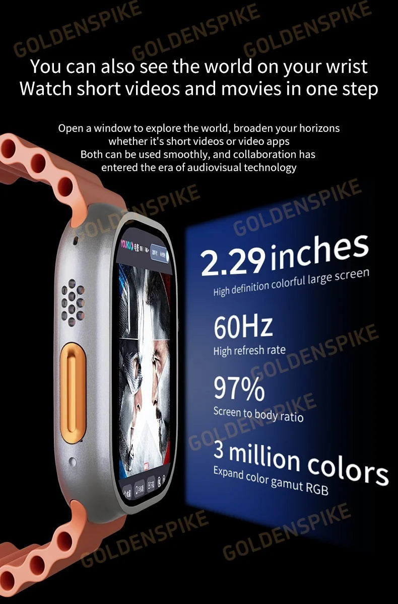 DW100 Pro Ultra 3 Touch ID 4g/5g Smartwatch With 128GB Storage Rom Free  WIFI GPS