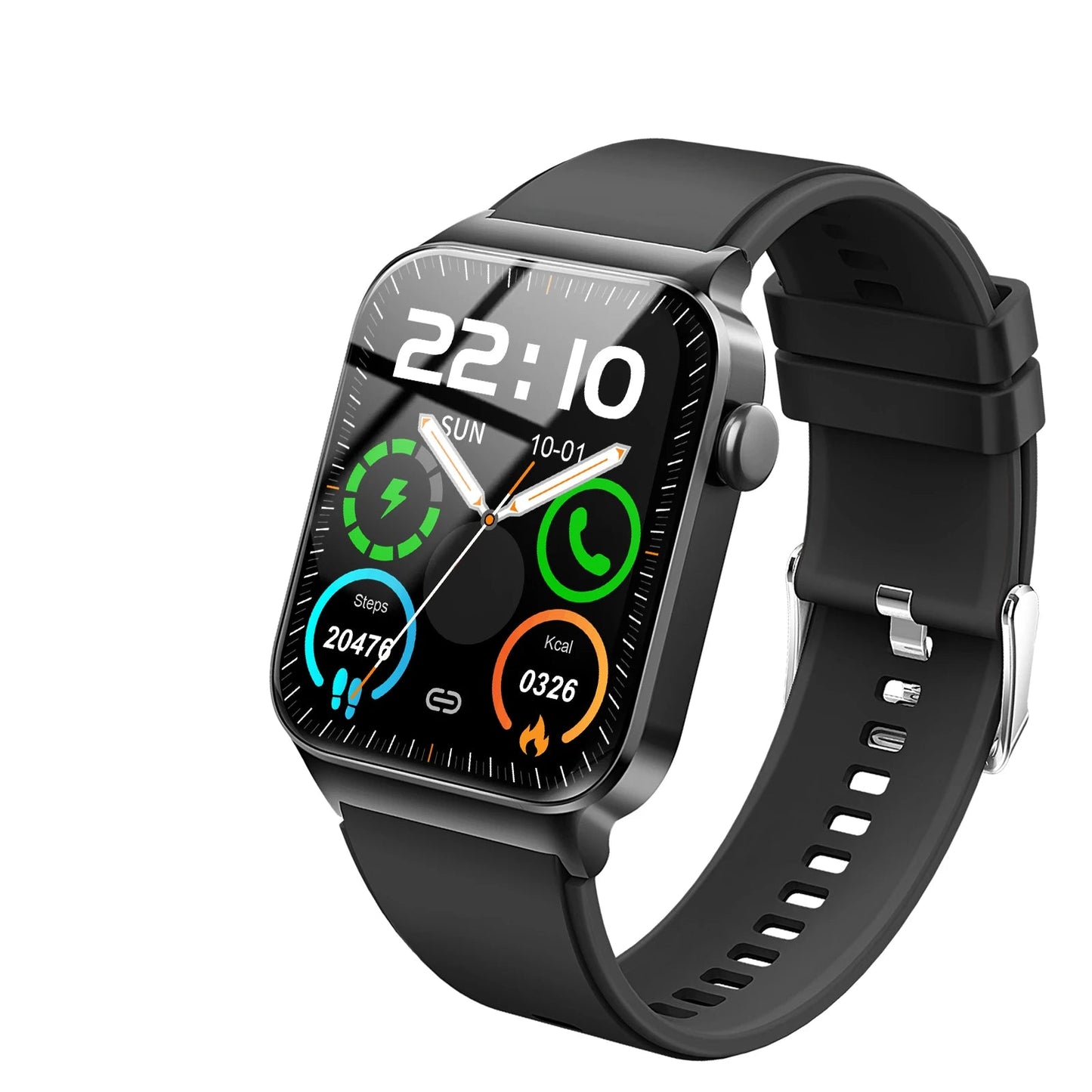 T50 Fitness Tracker Smartwatch | 100+ Sport Modes I Waterproof | 1.85" Ultra Thin + Heart Rate/Sleep Monitor (Answer Call)