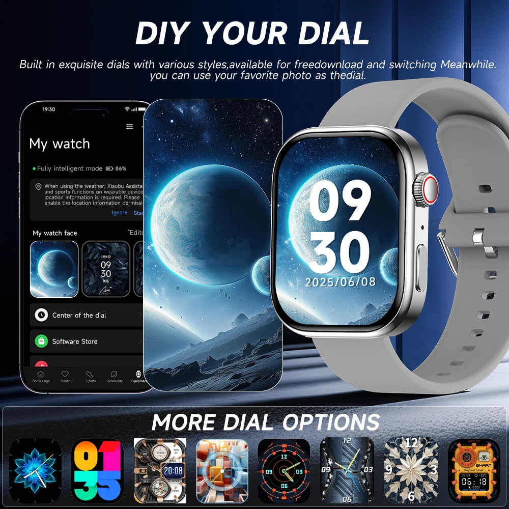 SIMSONLAB Smartwatch 2.01"HD