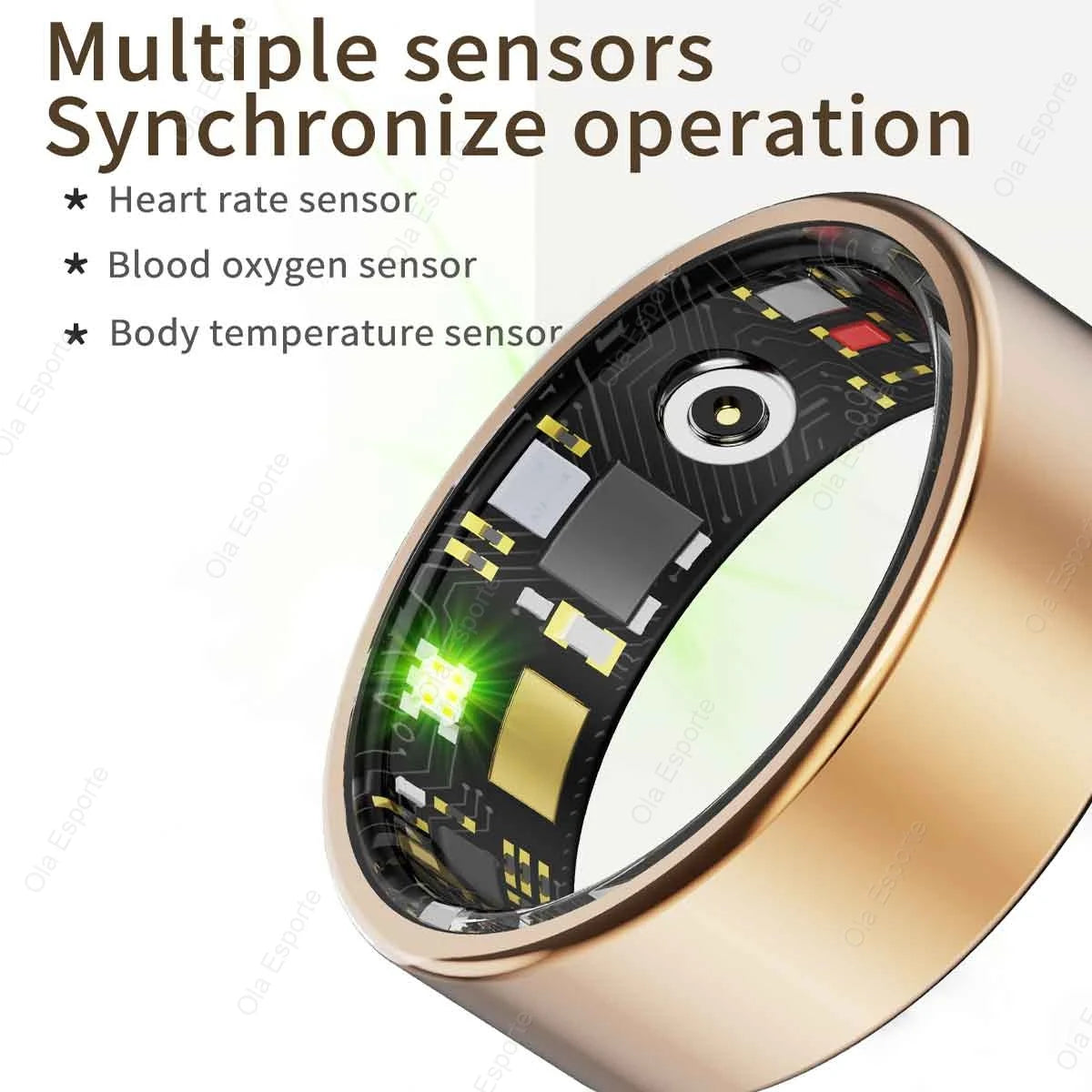 R10 Smart Ring with Charging Dock  Health Sleep Heart Rate Monitoring 5ATM Waterproof Multi-sport Mode