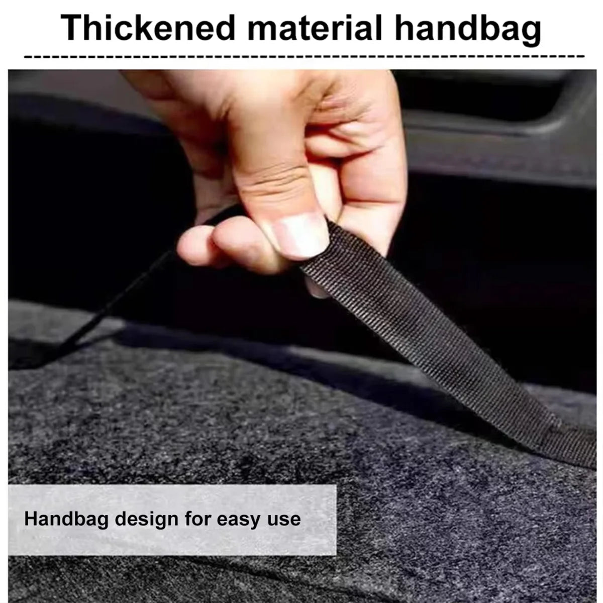 1PC Dark gray car felt storage box
