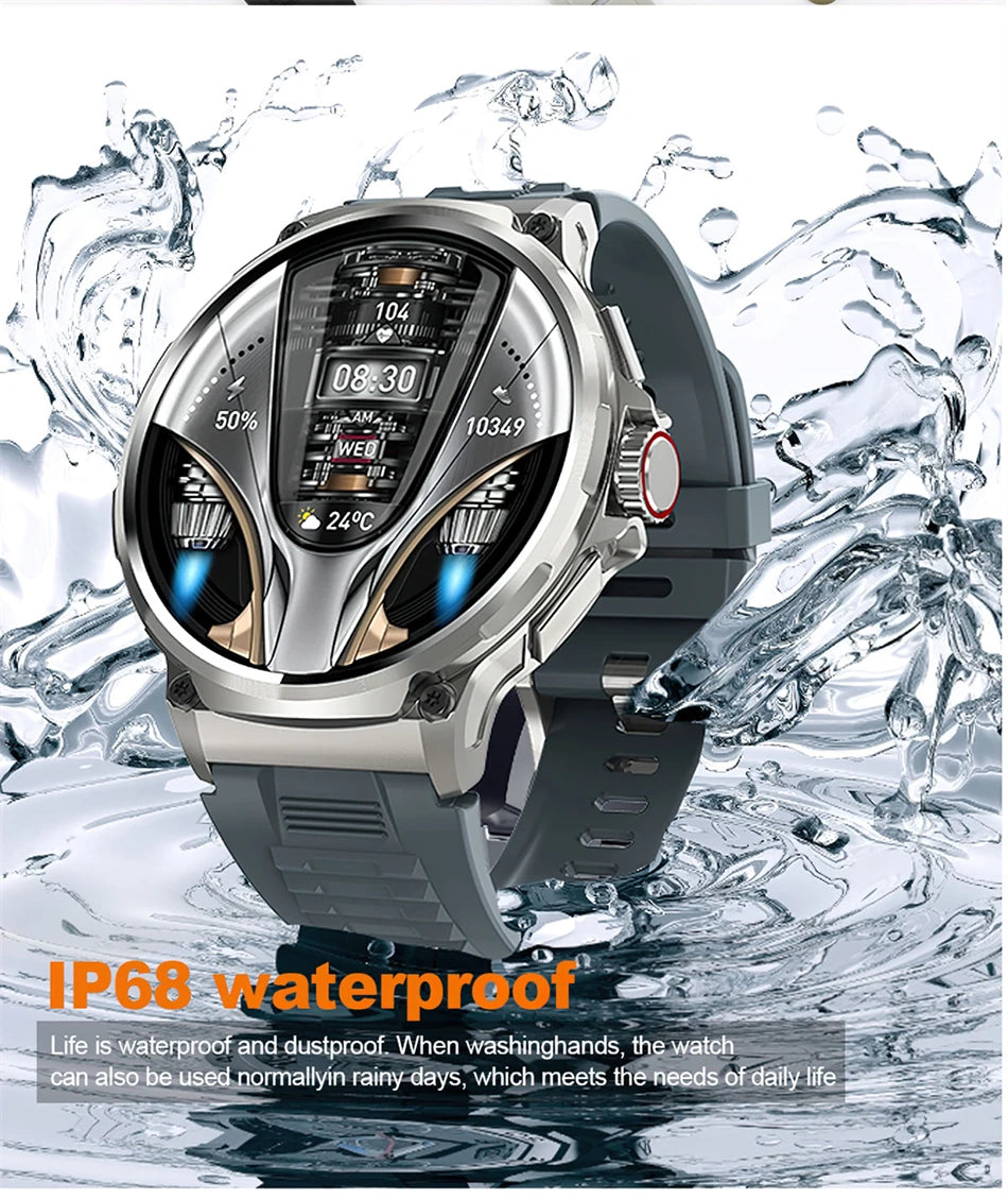 2025 New Military GPS V69 Smart Watch Men 1.85 inch 710 mAh Heart Rate GPS Sports IP68 Waterproof Bluetooth Talk  Smartwatch Man