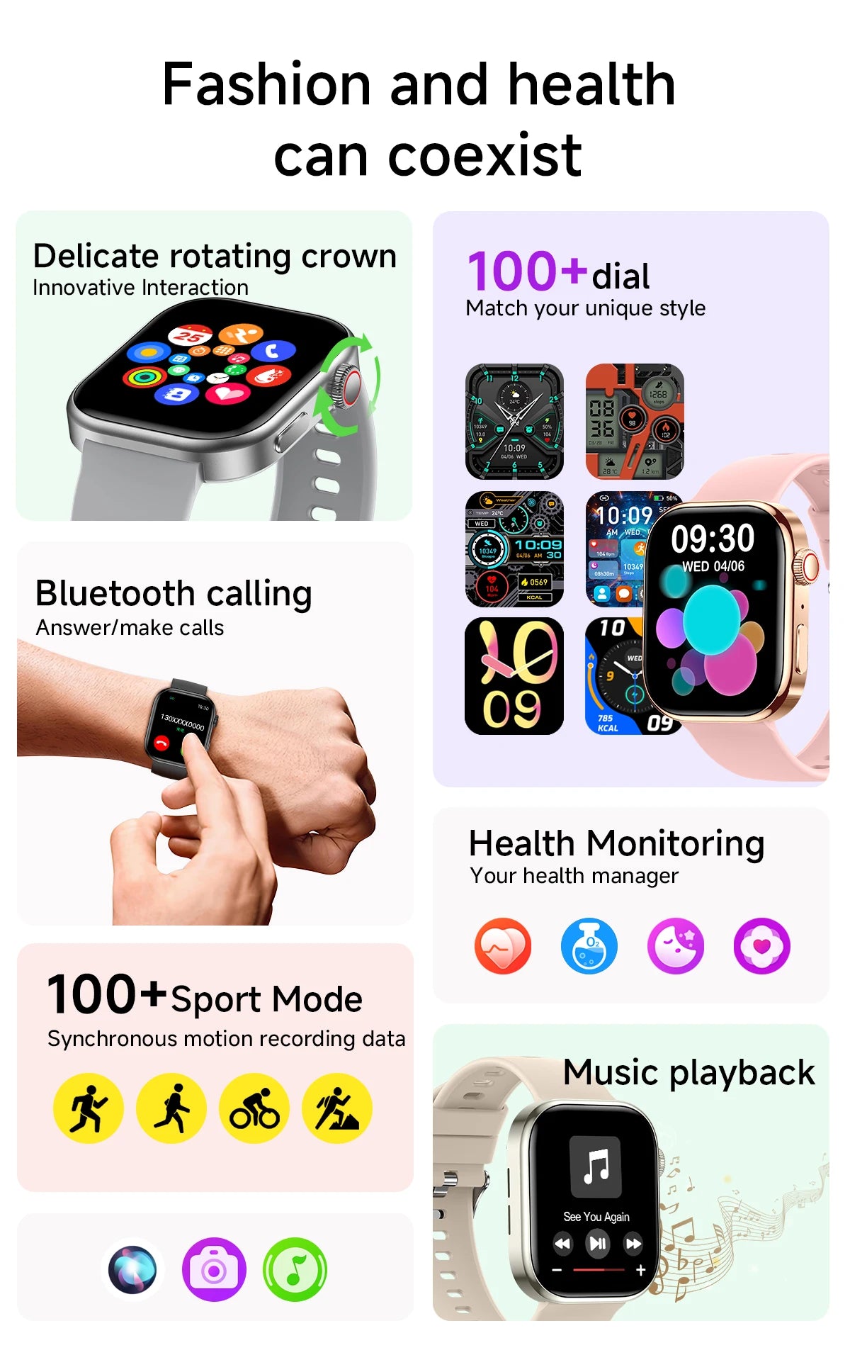 SIMSONLAB Smartwatch 2.01"HD
