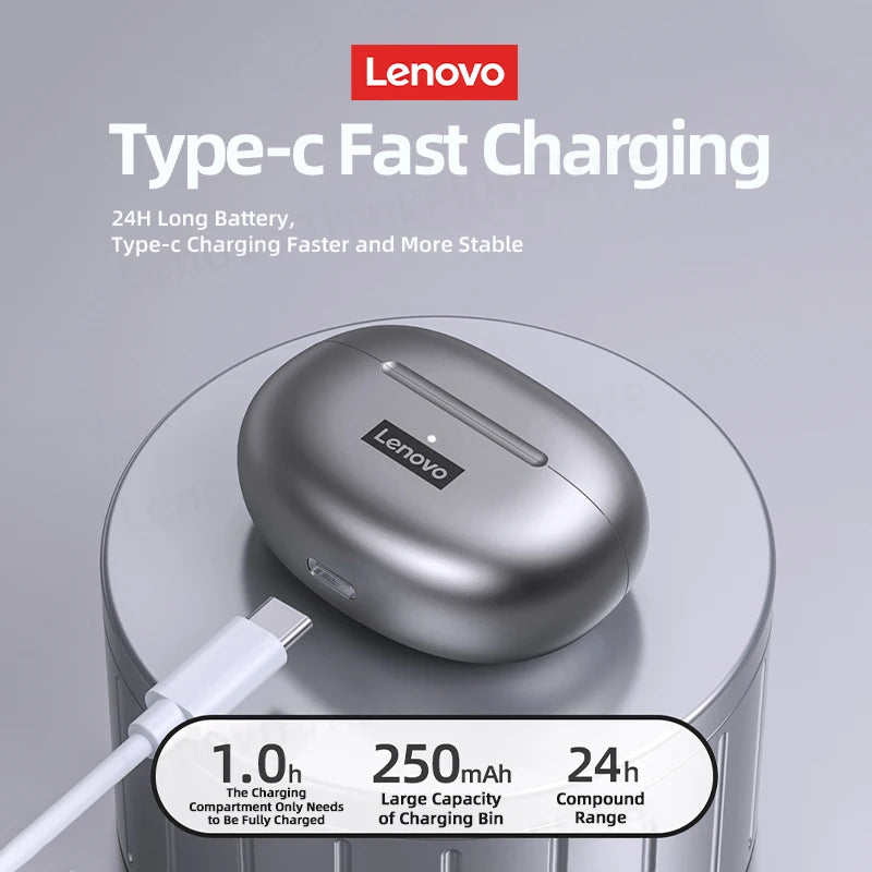 Lenovo LP5 Earbuds – Clear Sound & Deep Bass