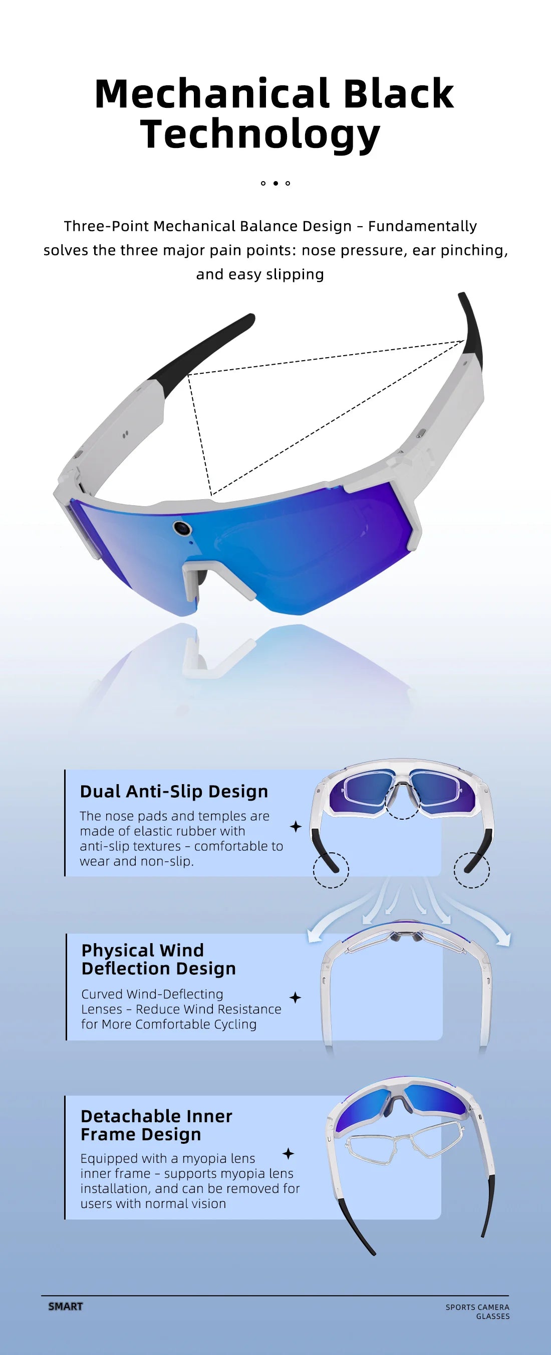 POV Smart Glasses – Capture Life Hands-Free (1080P)