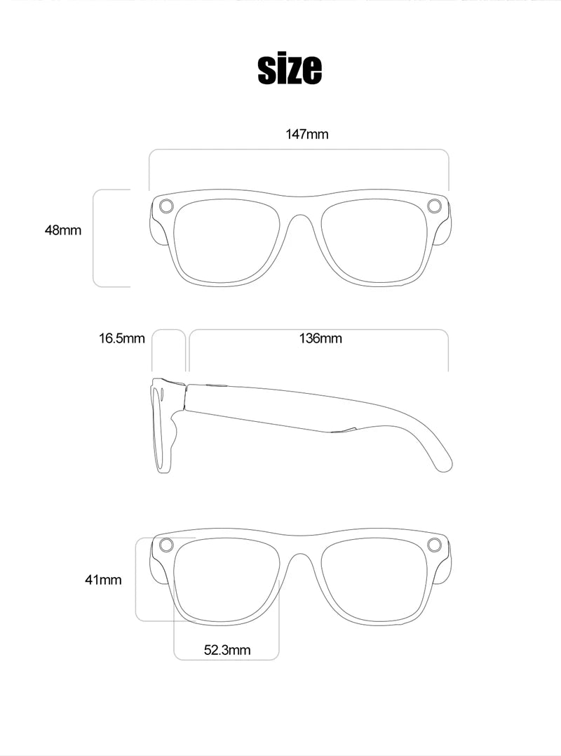 NextGen AI Smart Glasses – 6K HD Camera & Bluetooth Calling