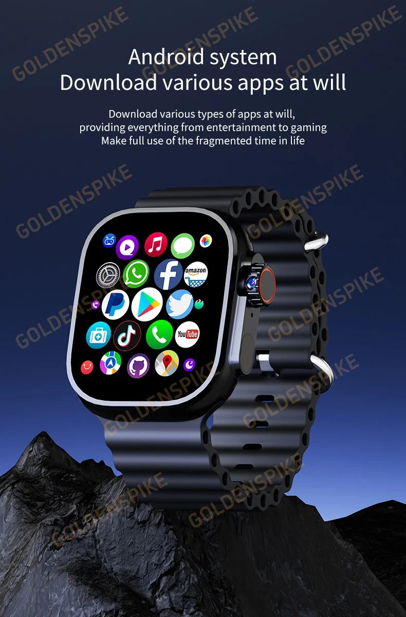 DW100 Pro Ultra 3 Touch ID 4g/5g Smartwatch With 128GB Storage Rom Free  WIFI GPS