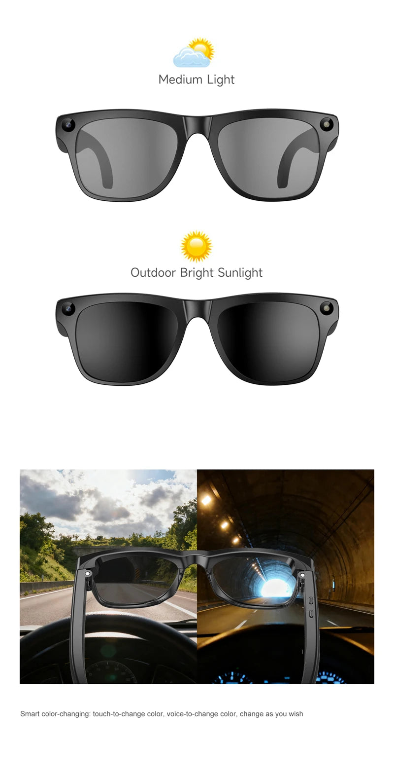 NextGen AI Smart Glasses – 6K HD Camera & Bluetooth Calling