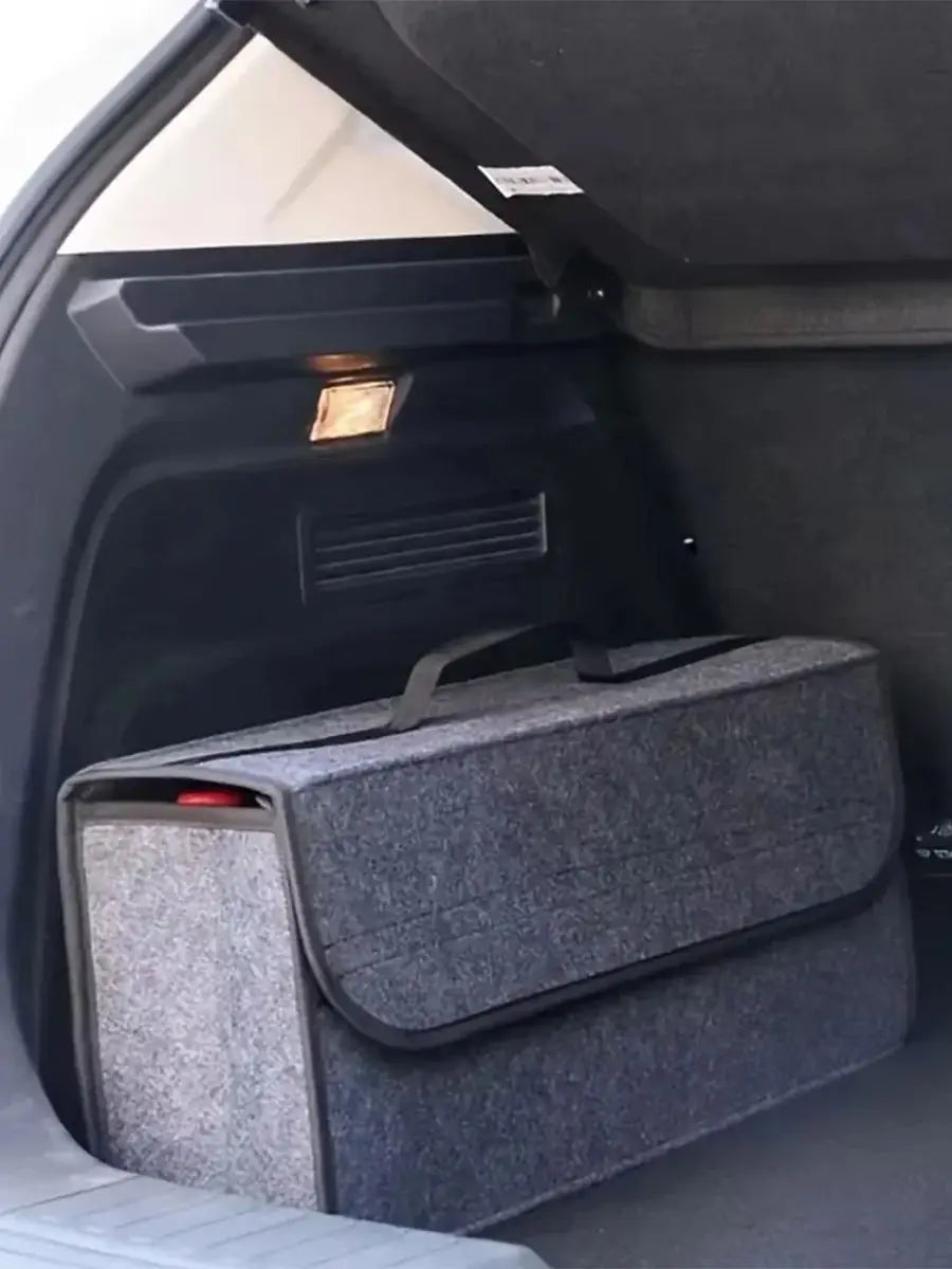 1PC Dark gray car felt storage box