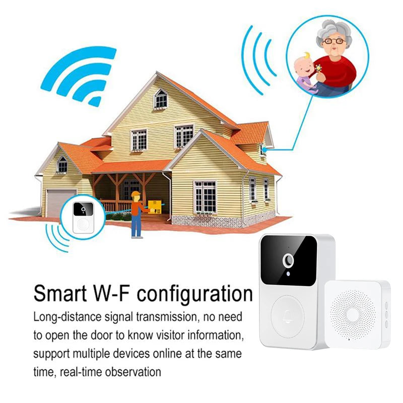Smart Doorbell Camera – Wireless HD Security with App Access