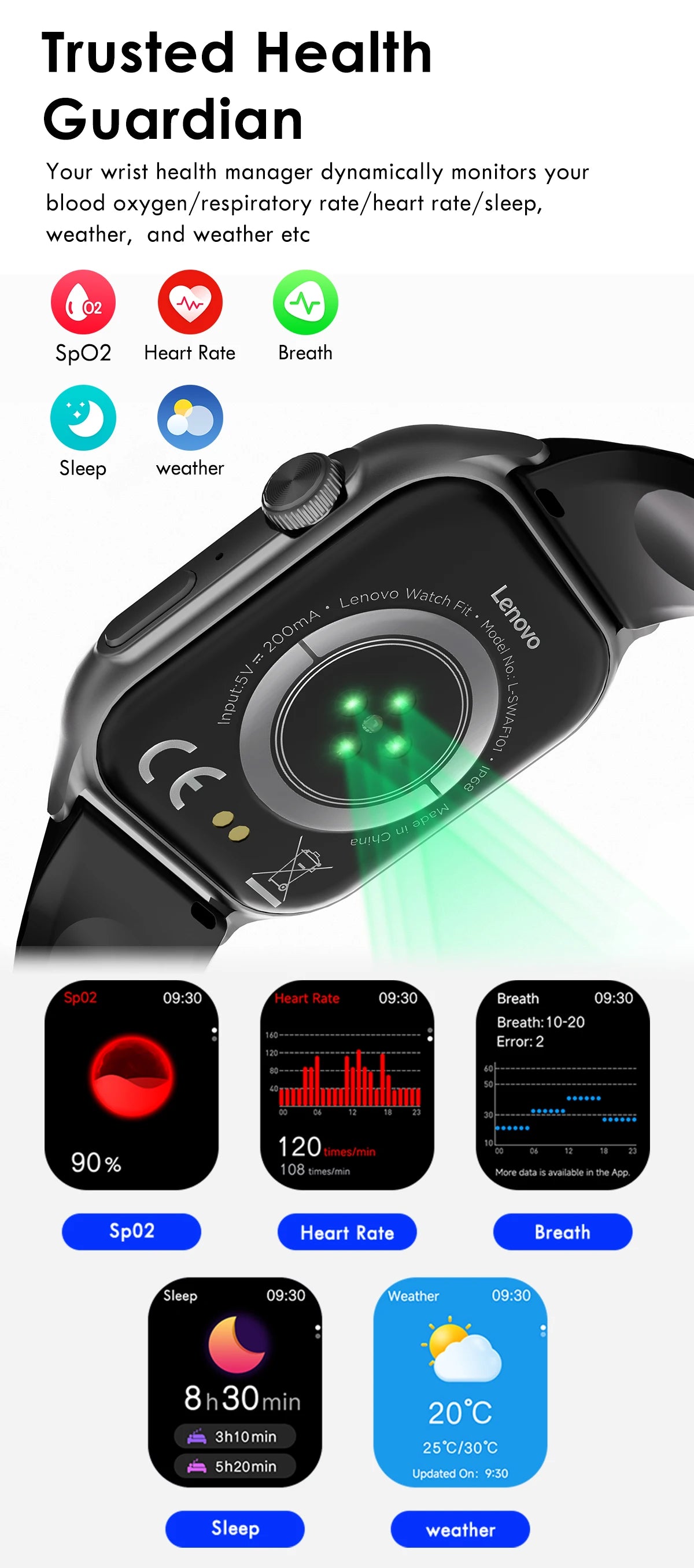 Original Lenovo Smart Watches