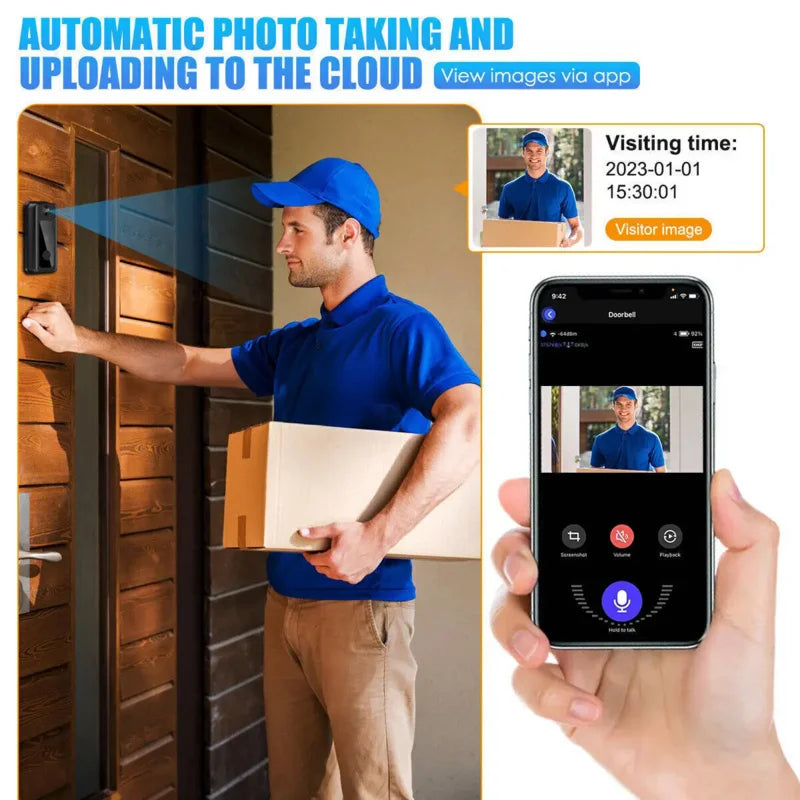 Tuya Smart Video Doorbell Camera – WiFi HD Security
