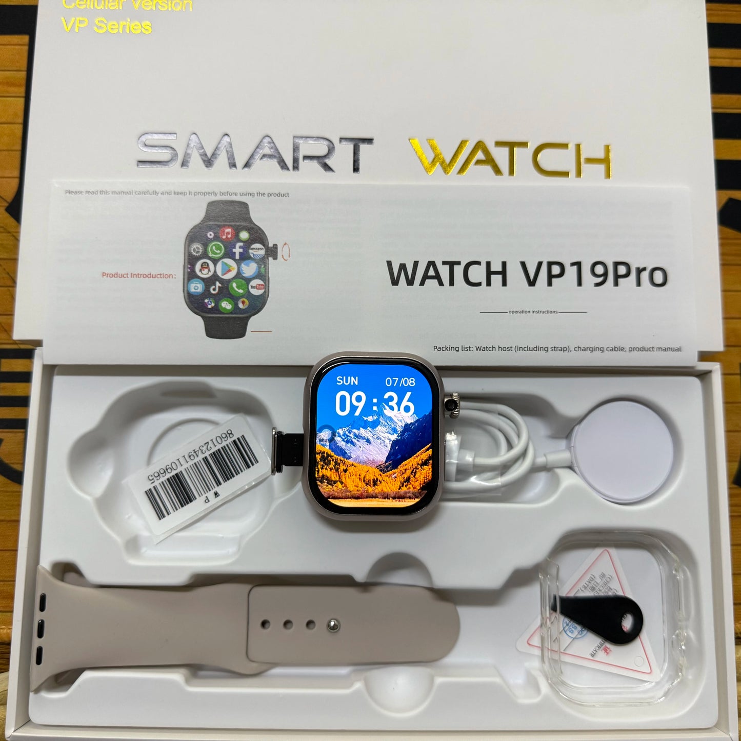 VP19 Pro Smartwatch Touch ID 2.29inch Amoled Android S11 Plus Smart Watch With 8MP Rotary Camera GPS WIFI NFC