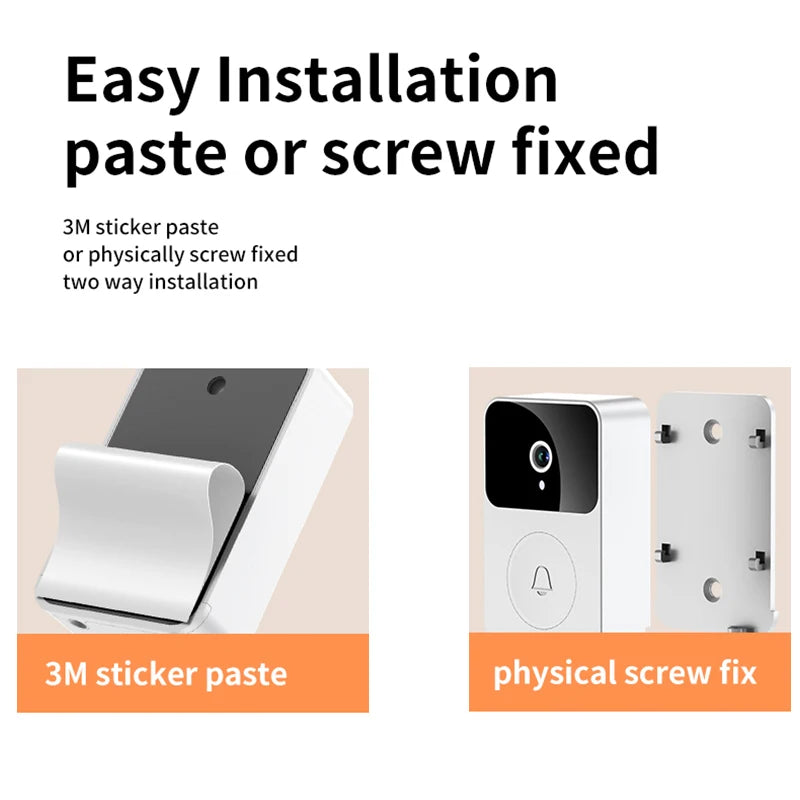 Smart Doorbell Camera – Wireless HD Security with App Access