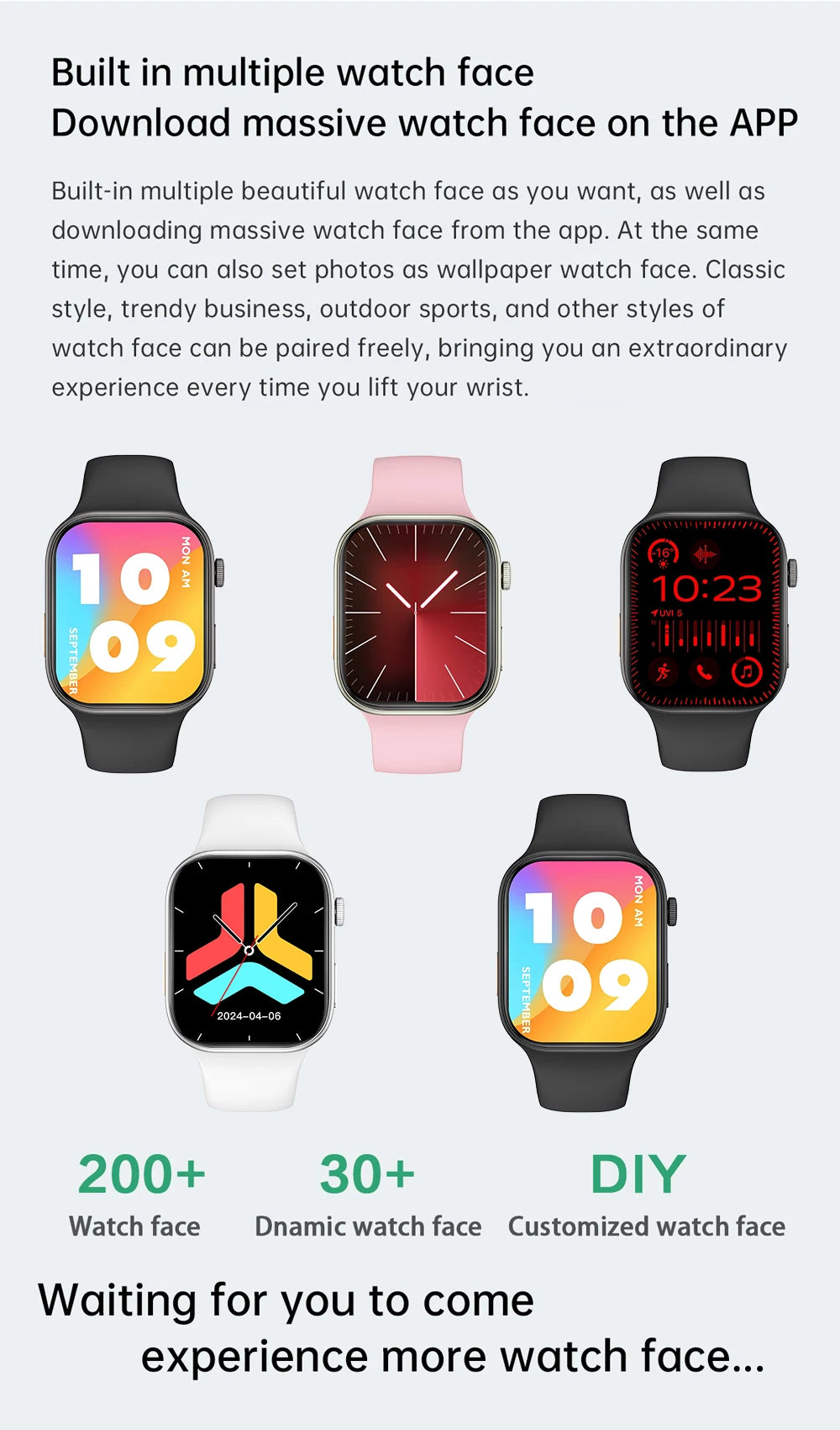 NEW Smartwatch 1.83"HD Screen Sleep & Health Monitoring Bluetooth Call Multi-Sport Modes