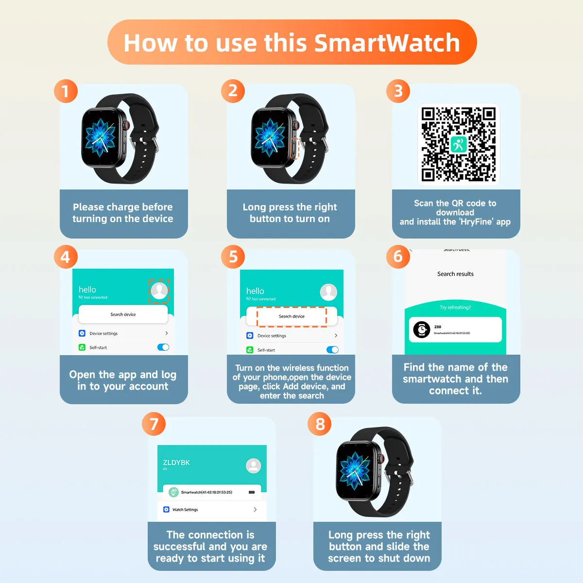 SIMSONLAB Smartwatch 2.01"HD