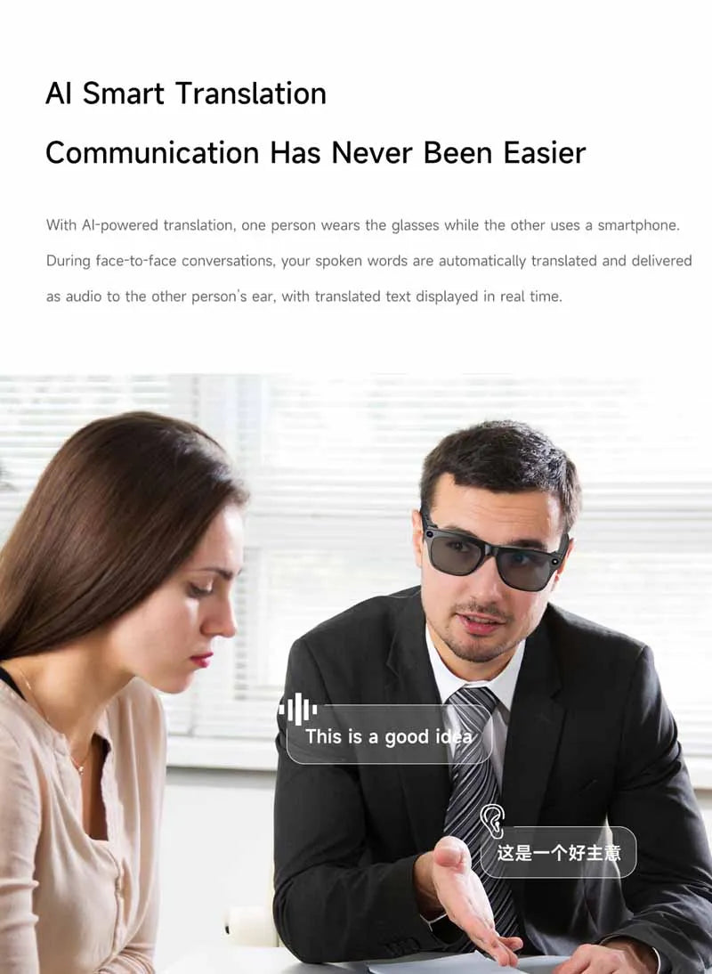 NextGen AI Smart Glasses – 6K HD Camera & Bluetooth Calling