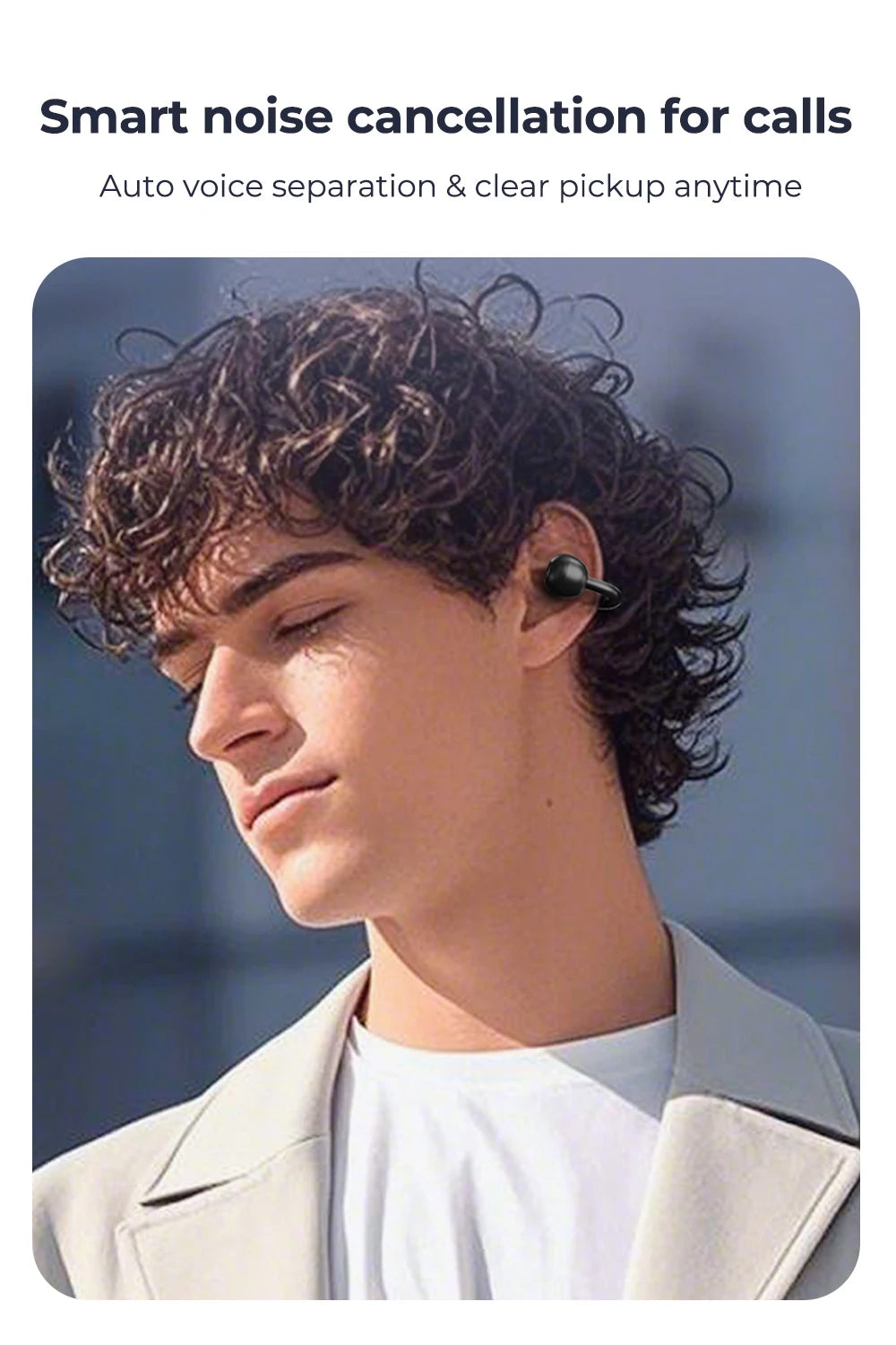 ERAZER AI Translator Ear Clip Earbuds – Real-Time Translation & Wireless Freedom