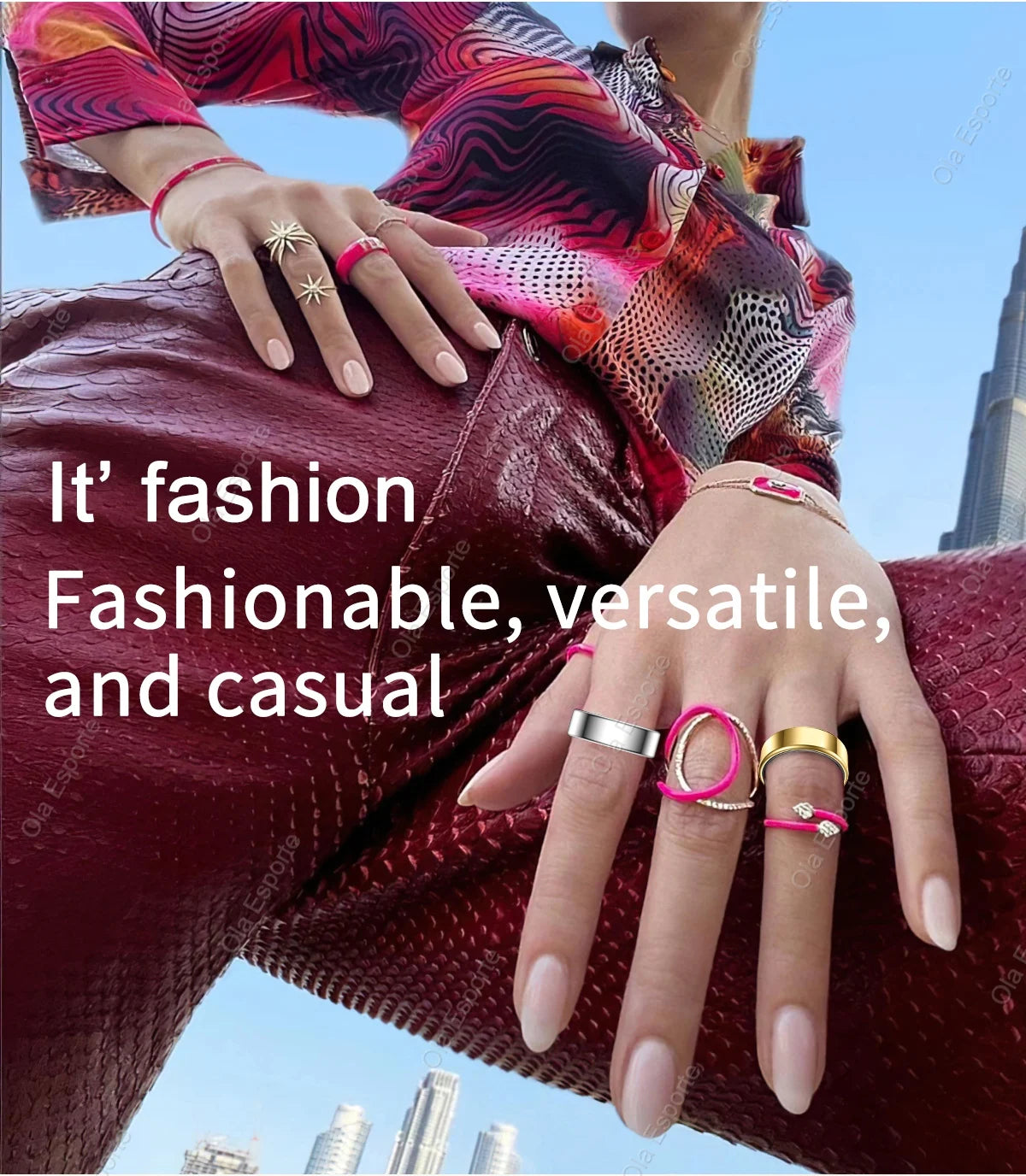 R10 Smart Ring with Charging Dock  Health Sleep Heart Rate Monitoring 5ATM Waterproof Multi-sport Mode
