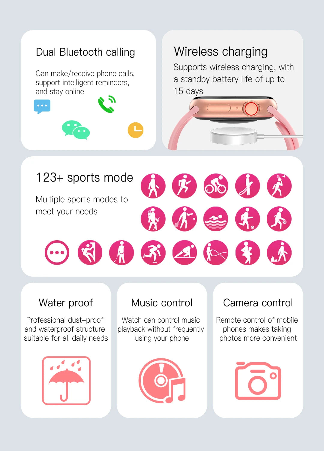 Smart Watch for Women Calorie Counting Sport Watch