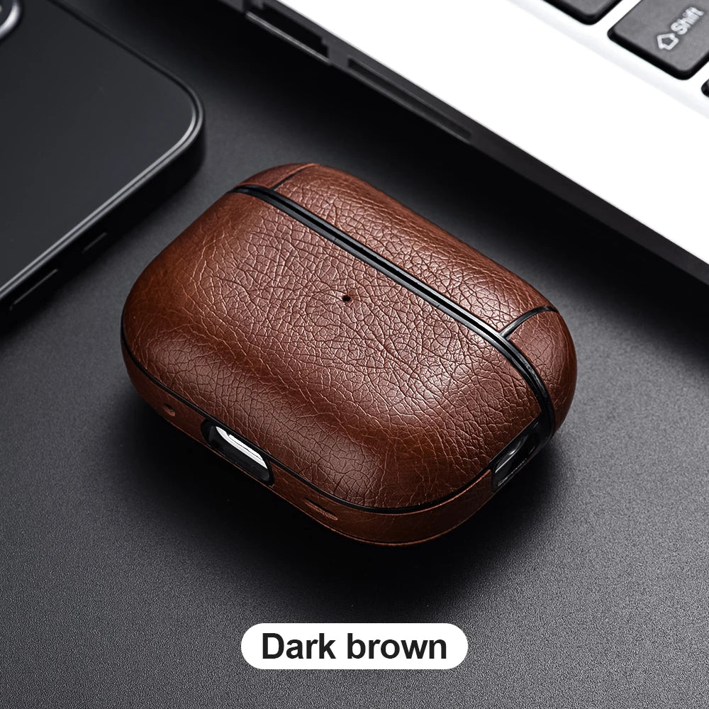 Luxury Leather AirPods Case – Elegant Everyday Protection