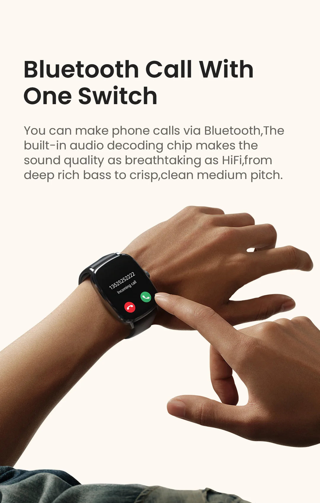 HAYLOU Watch RS5 Smart Watch 2.01'' AMOLED Display Bluetooth Call Voice Assistant Waterproof Sport Activity Fitness Smartwatchs