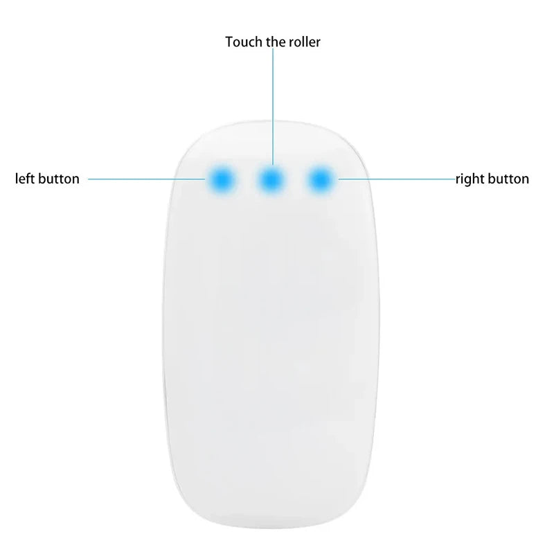 Ultra-Slim Wireless Mouse – Rechargeable, Silent & Smooth