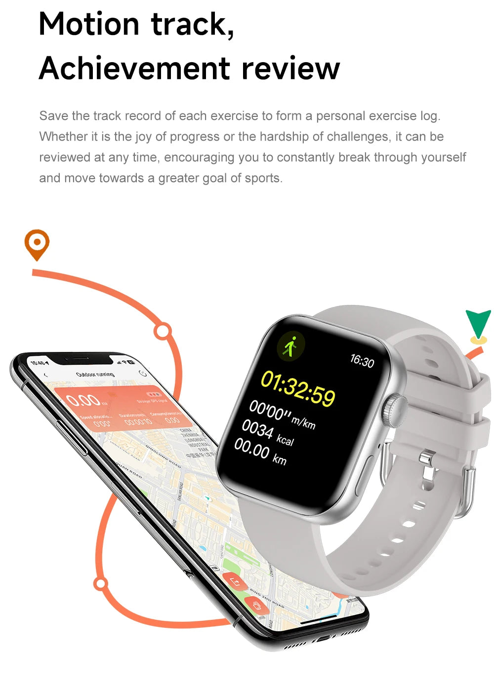 HD 2026 Watch Series 11 - NFC - Waterproof HD AMOLED Screen GPS Track Men Smartwatch - GPS