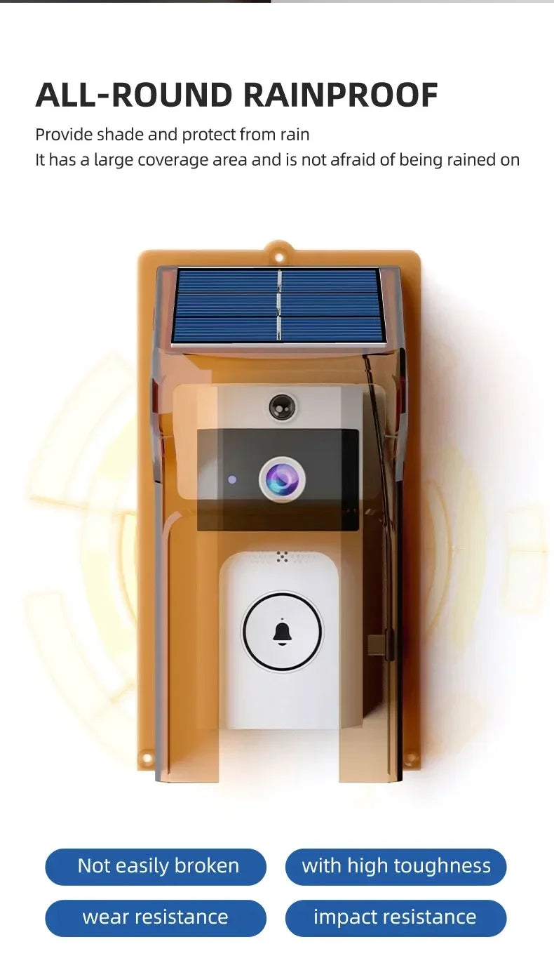 Smart Solar Doorbell – No Charging Hassle, Full Security