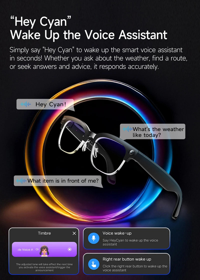All-in-One 4K AI Smart Glasses – Capture, Call & Translate