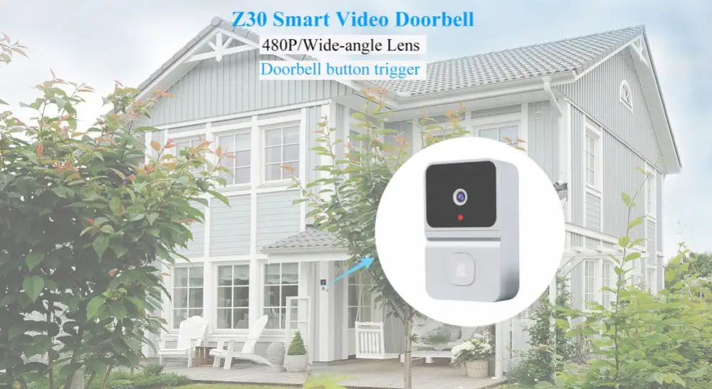 Smart WiFi Video Doorbell – HD Camera, Night Vision & Two-Way Talk