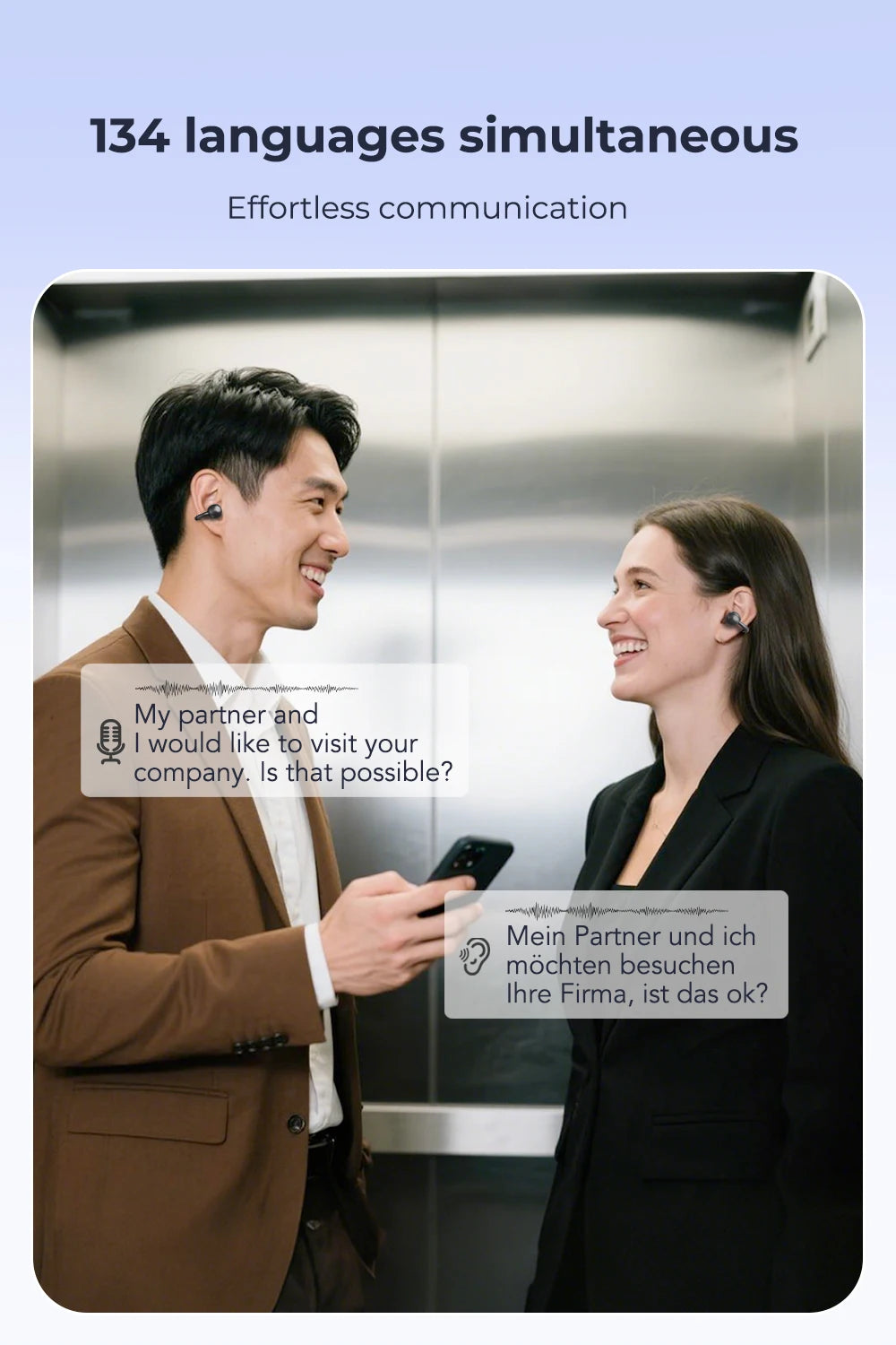 ERAZER AI Translator Ear Clip Earbuds – Real-Time Translation & Wireless Freedom