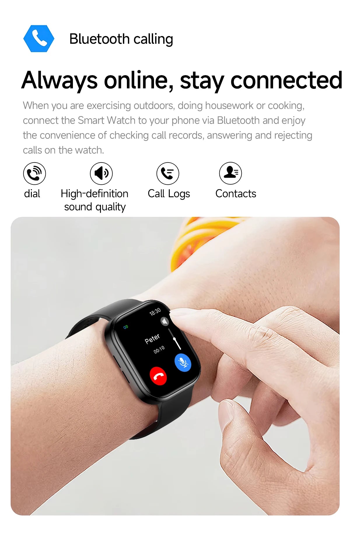 SIMSONLAB Smartwatch 2.01"HD