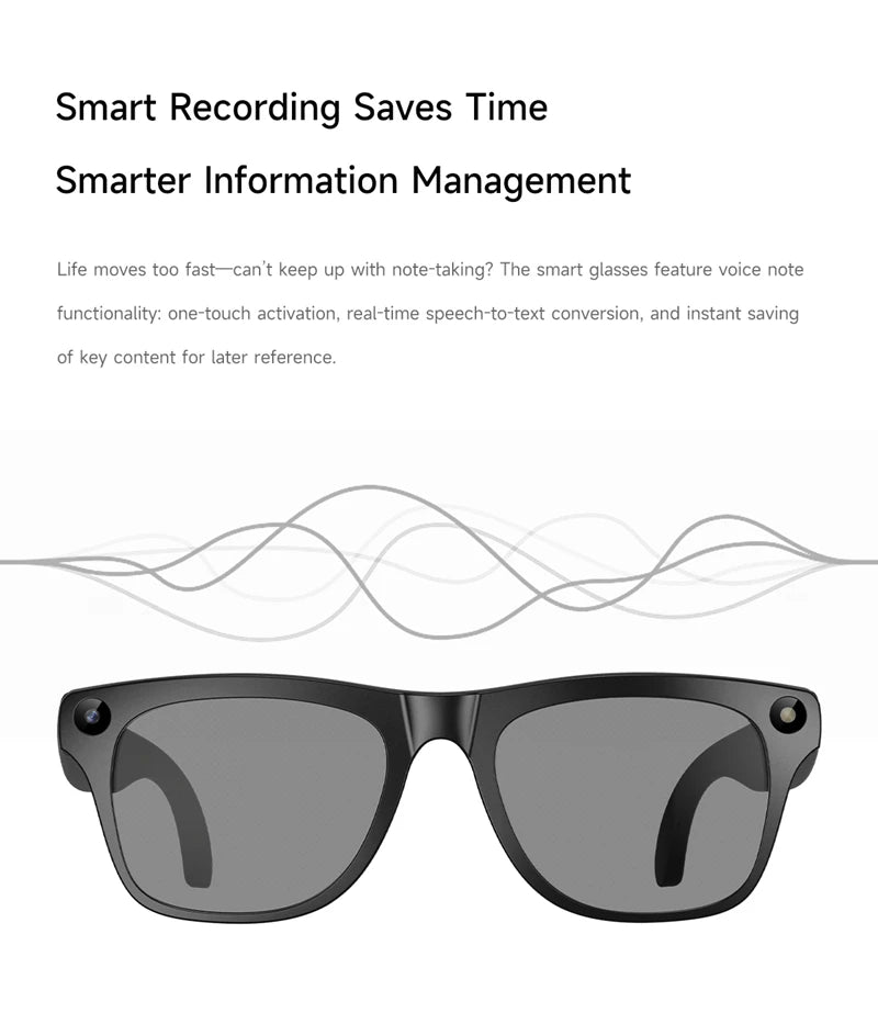NextGen AI Smart Glasses – 6K HD Camera & Bluetooth Calling
