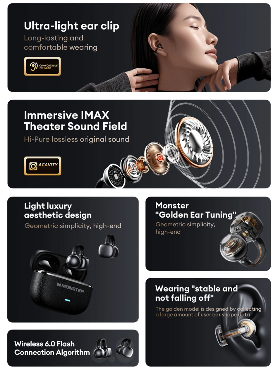 Monster MQT65 – Open-Ear Comfort & Powerful Sound