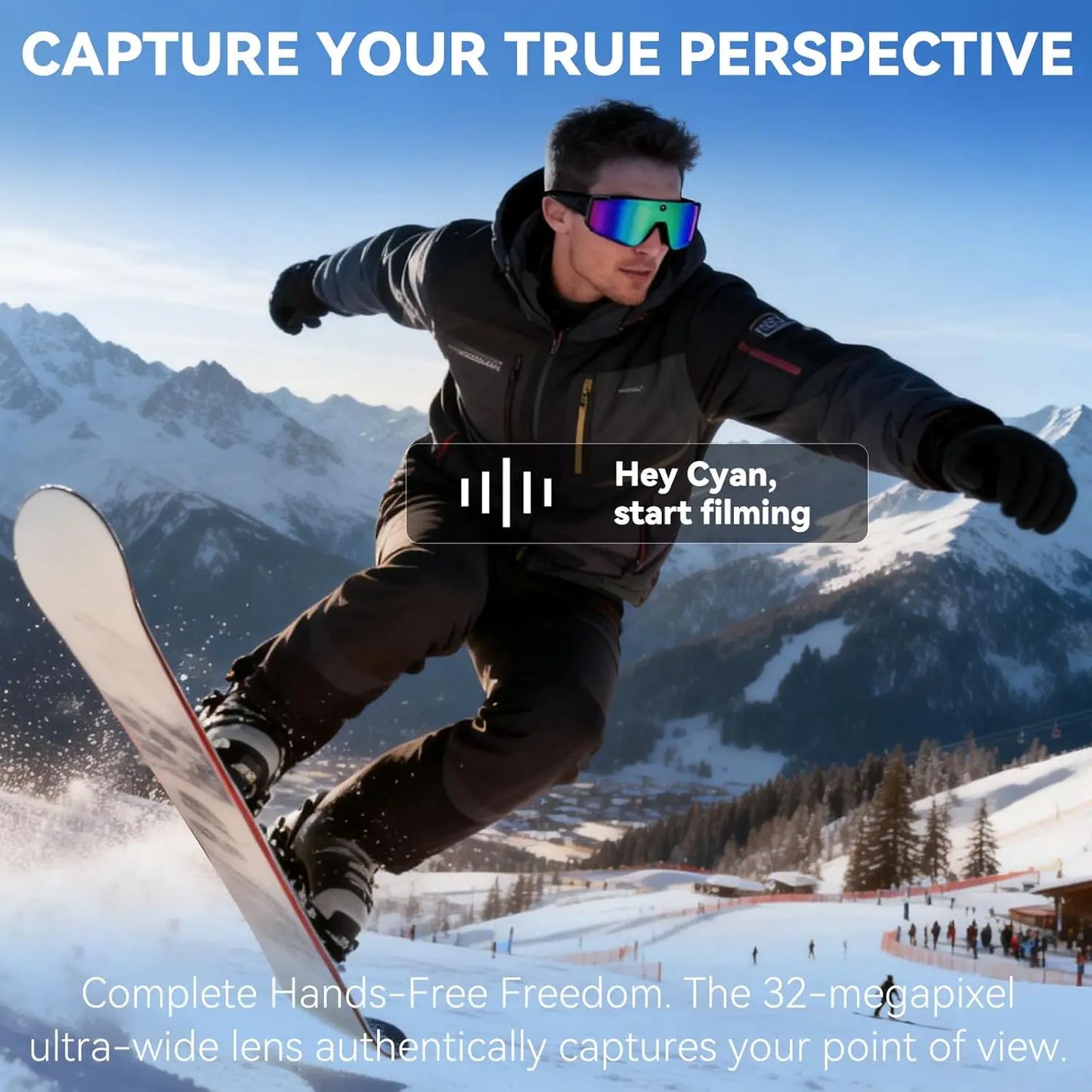 POV Smart Glasses – Capture Life Hands-Free (1080P)