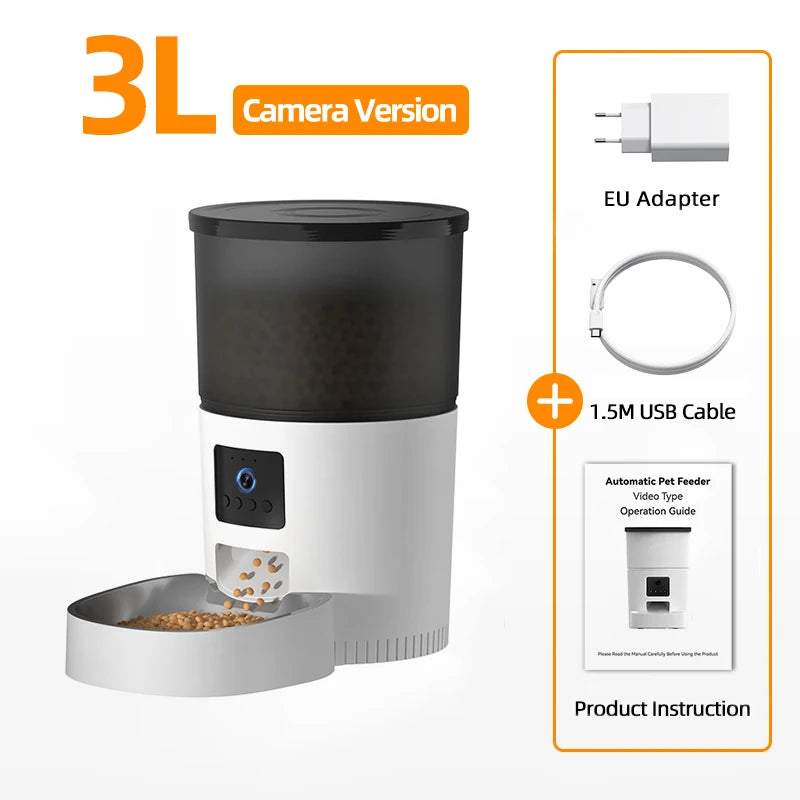 ROJECO Smart Pet Feeder – See, Talk & Feed Your Pets Remotely