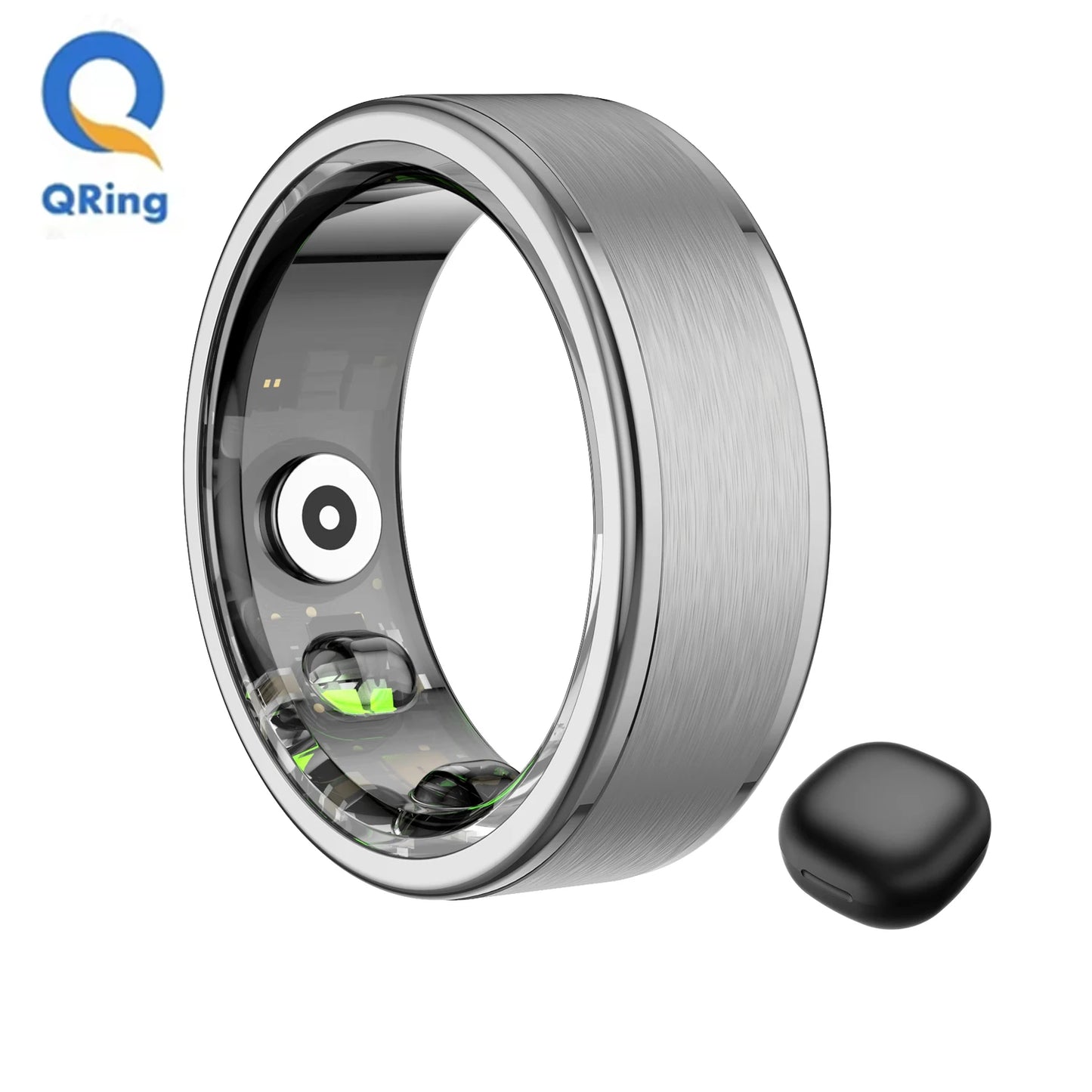 R03 Smart Ring With Charing Case, Battery Life 39 Days, Health Sleep Monitor, 5ATM Waterproof, Multi-sport Mode
