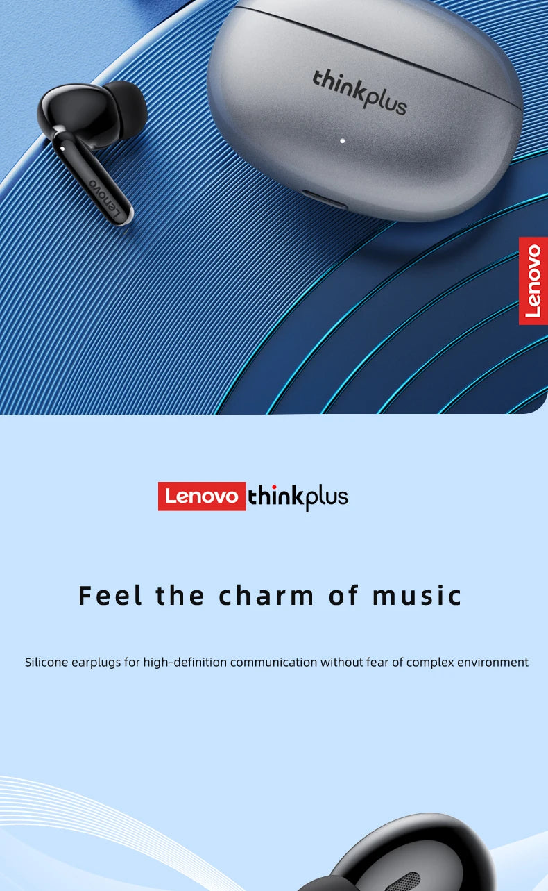 Lenovo XT88 Wireless Earbuds – HiFi Sound & Noise Reduction