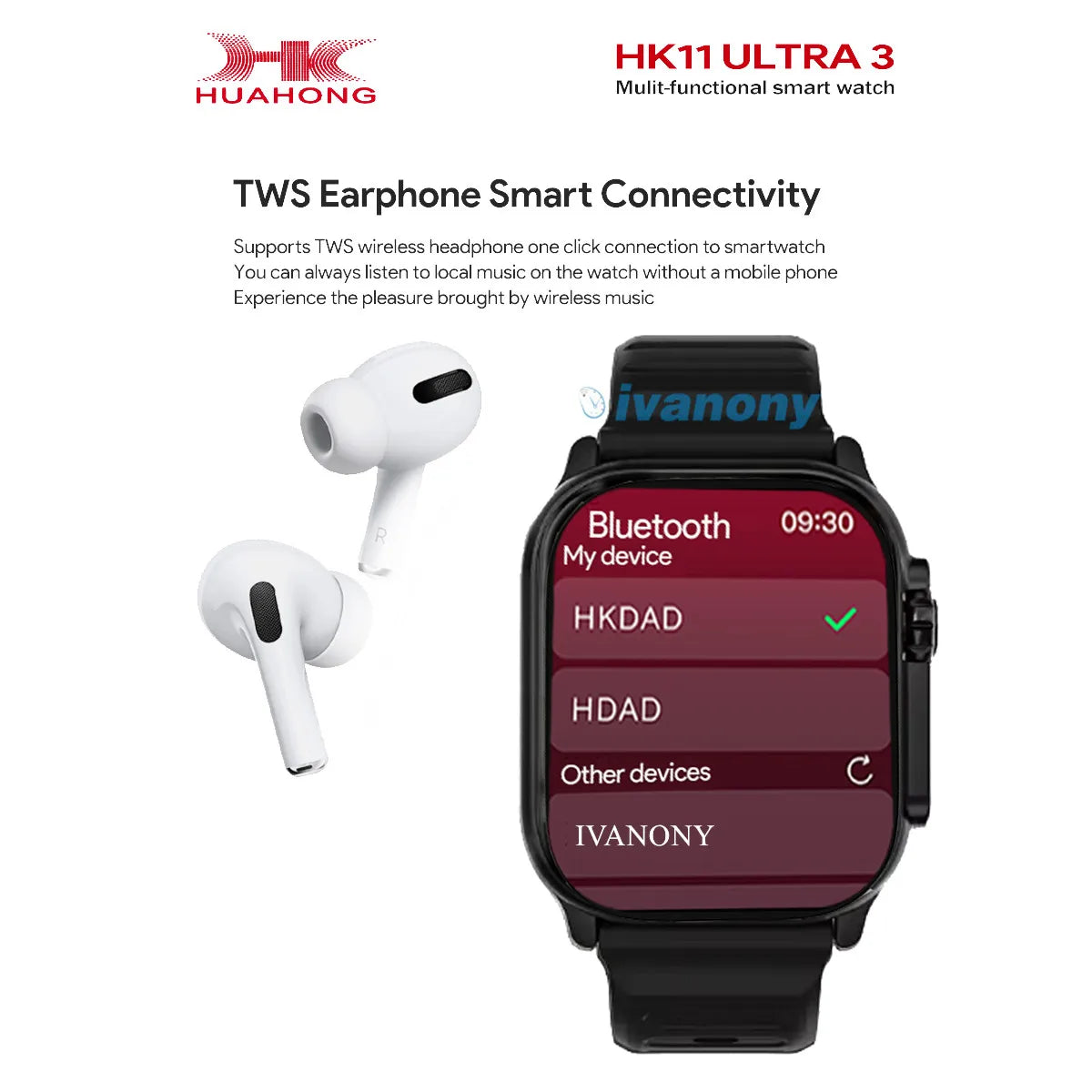 Smart Watch HK11 Ultra3 2.02 inch