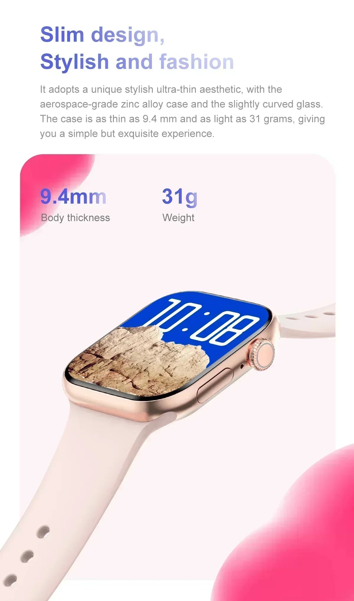 New Watch Series 10 Mini 3D Surround Music NFC Bluetooth 1.85 inch
